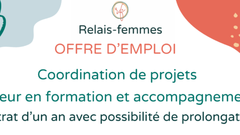 Offre d'emploi Coordination de projets : majeur en formation et accompagnement Contrat d'un an avec possibilité de prolongation